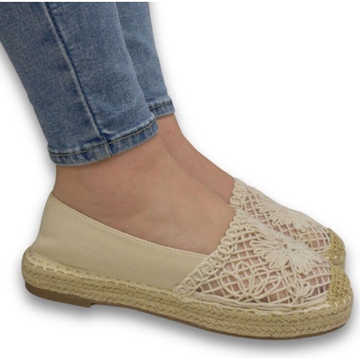 Dámske béžové espadrilky LINDA
