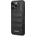 KARL LAGERFELD Quilted Puffy Metal Logo Case - дизайнерски кожен кейс за iPhone 14 Pro (черен)