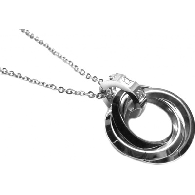 Steel Jewelry Náhrdelník propojené kroužky NH090128