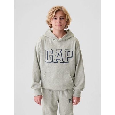 GAP detská mikina s logom Sivá