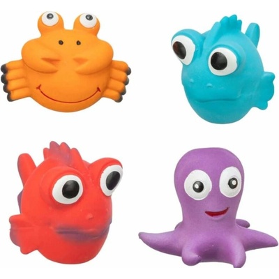 Trixie Sea Animals mořská zvířátka latexová hračka se zvukem různé druhy 9 x 12 cm