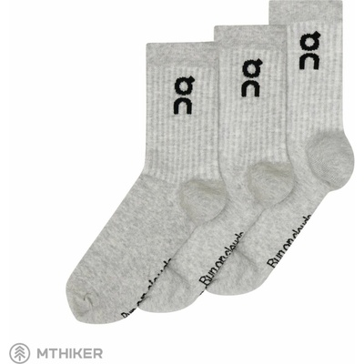 On Logo ponožky 3-pack heather gray