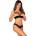 Obsessive Serafia 2-pcs Cupless Set Black XS/S