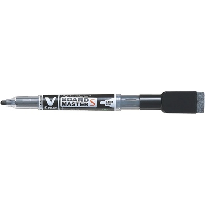 Pilot Пилотен маркер V Board Master Small EF с фина куршумовидна връх, черен, с гума и магнит (WBME-VS-EF-BG-B)