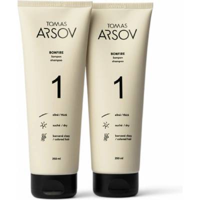 Tomas Arsov BONFIRE šampon double pack 2 x 250 ml
