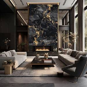  Стенен панел bamboo charcoal i Модел: 9004 i С непрекъсната шарка i uv лак