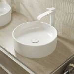 Hansgrohe Xuniva S кръгла мивка за плот 40 см гланцово бяла (60164450)