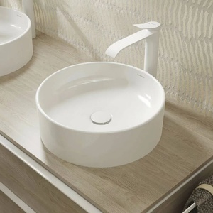 Hansgrohe Xuniva S кръгла мивка за плот 40 см гланцово бяла (60164450)