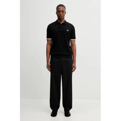 Fred Perry Памучна тениска с яка Fred Perry (K2323)