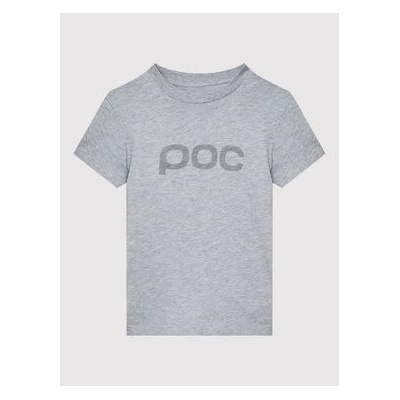 POC Tee Jr detské tričko krátky rukáv Grey Melange