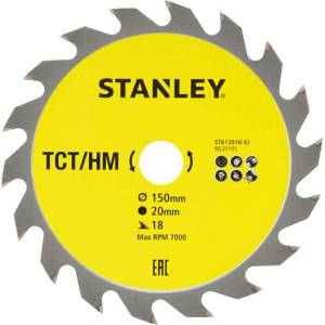 STANLEY - Пилен диск за дърво 150x20 мм, 18 зъба STA13010-XJ (STA13010-XJ)