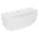 Mexen Bruna самостоятелна вана за стена 150 x 82 см, бяла гланц, преливник (52731508200-55)