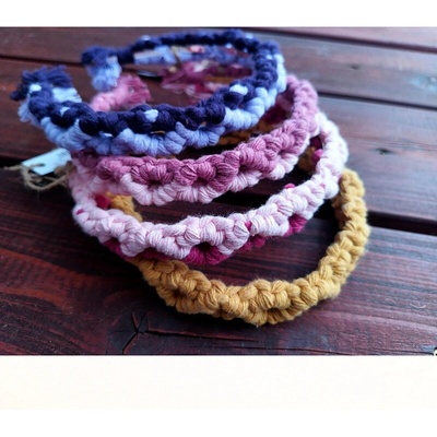 Macramé čelenka do vlasů (Stylová čelenka do vlasů)