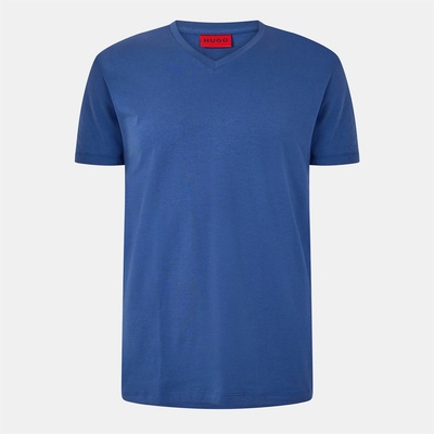 Hugo Тениска Hugo Short Sleeve V Neck T Shirt - Medium Blue