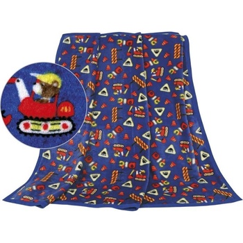 Bellatex detská deka Ella staveniště tmavě modrá