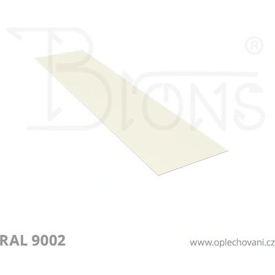 Brons Rovinný plech 450 x 2000 mm šedobílá