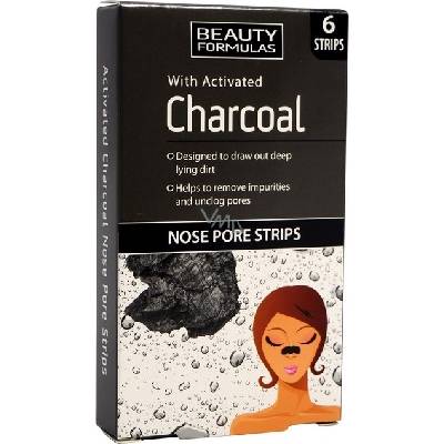 Beauty Charcoal Aktivní uhlí pásky na nos 6 kusů