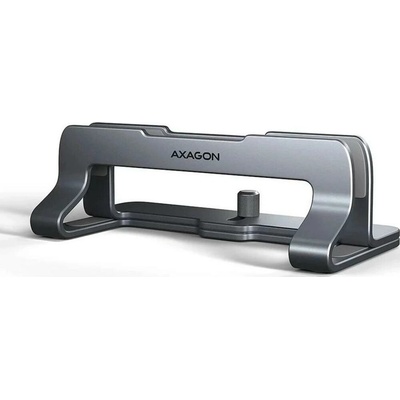 AXAGON STND-VG vertikálny hliníkový stojan na notebook 10"-17.3" nastaviteľný rozostup, šedý