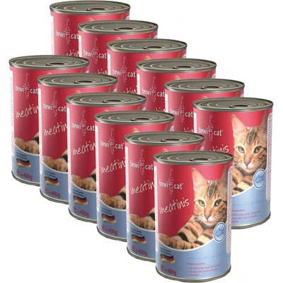 BEWI CAT Meatinis SALMON 12 x 400 g