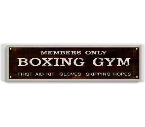 Ceduľa Boxing Gym