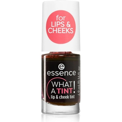 Essence WHAT A TINT! tekutá tvářenka a lesk na rty 4,9 ml – Zbozi.Blesk.cz