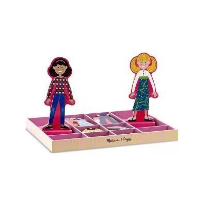 Melissa & Doug Занимателна игра - Приятелките Аби и Ема с магнитни дрехи, Melissa and Doug, 000772149402