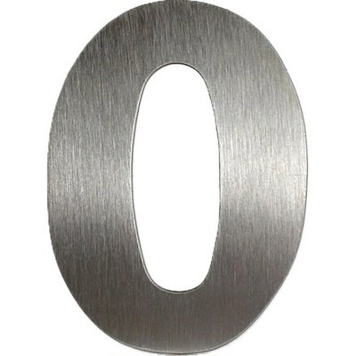 Domové číslo popisné 120mm nerez č.0 Nerez