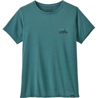 Patagonia Dámske tričko CAPILENE COOL DAILY GRAPHIC SHIRT petrolejová