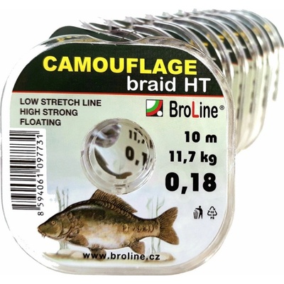 Broline šňůra Camouflage 10m 0,18mm 11,5kg