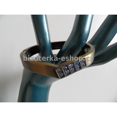 Bizuterka-eshop.cz zlatá patina modré kamínky BZ-04128