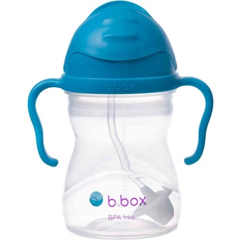 B.box hrneček s brčkem kobaltově modrý 240 ml