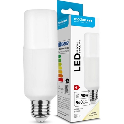 Modee Lighting LED žiarovka E27 12W 4000K T44 90W