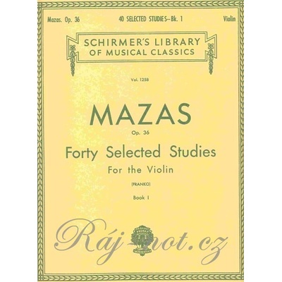 MAZAS book 1 40 Etud pre husle Op. 36