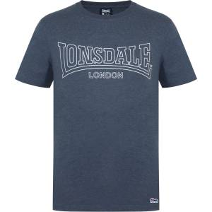Lonsdale Tee Shirt Mens - Charcoal