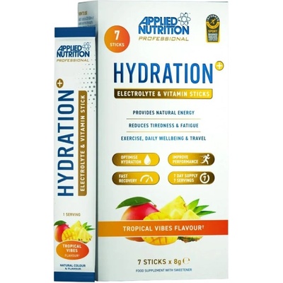 Applied Nutrition Hydration + Electrolyte & Vitamin Powder Stick Packs [7 x 8 грама] Тропически Плодове