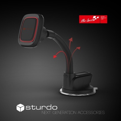 Sturdo Pro Sport čierny s nano prísavkou TAU-0039-STU-MAGNE