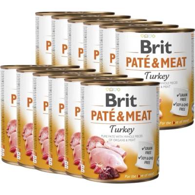 Brit Брит пате и месо от пуйка 12x800г