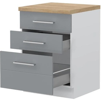 Долен кухненски шкаф с чекмеджета Highline R-60-3MBOX/3