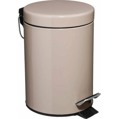 5five Odpadkový koš do koupelny, 3 l, otevírací víko, hnědý