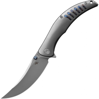 CH knives SULTAN M390 bead blast finish with silver Ti handle