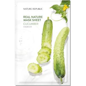 Nature republic Real Nature Mask Sheet Cucumber - Маска За Лице С Екстракт От Краставица 1бр/23мл