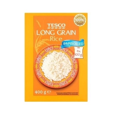 Tesco Dlouhozrnná rýže parboiled ve varných sáčcích 4 x 100 g