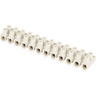 Emos Skrutková svorkovnica 12×6–10mm2, 450V, biela A4103