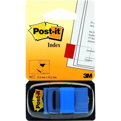 3M Post-it záložky 25,4x43,2 modré (680-2)