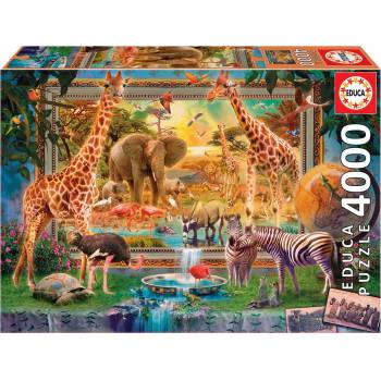 Image 1 of Educa Пъзел Educa от 4000 части - Саваната оживява (EDU19285)