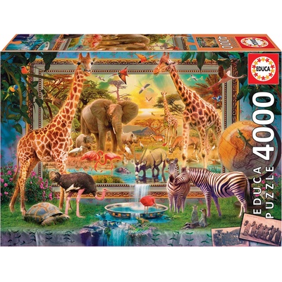Educa Пъзел Educa от 4000 части - Саваната оживява (EDU19285)