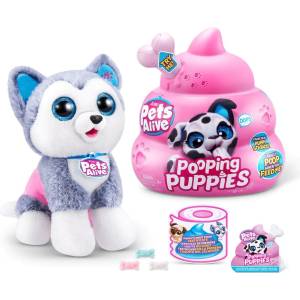 ZURU Игрален комплект Zuru Pets Alive Pooping Puppies - Плюшено акащо куче с аксесоари (9542EC) - baby