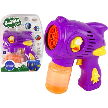 Lean Toys Fialový stroj na výrobu bublín