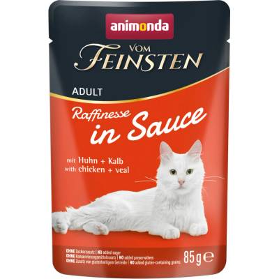 animonda vom Feinsten Adult Raffinesse v omáčce s kuřecím a telecím 48 x 85 g