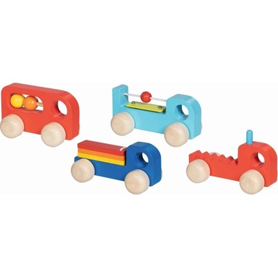 Goki Дървена количка Goki - Звук експрес, асортимент (55851)